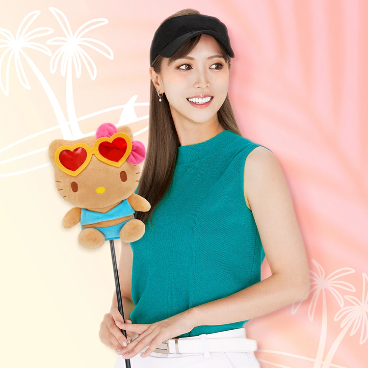 ハローキティ ゴルフ ドライバー用 ヘッドカバー KTHD004 日焼けver