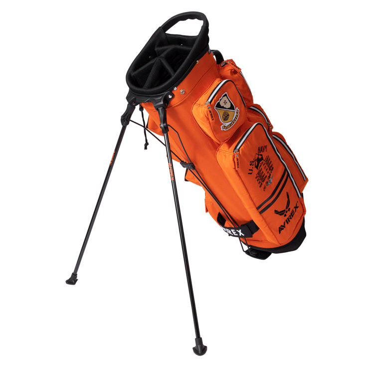 AVIREX GOLF アヴィレックスゴルフ 9型 スタンド式 キャディバッグ AVG3S-BA12【AVIREX】【8ポケット】 AVIREX GOLF 8ポケット ゴルフ用品 バッグ