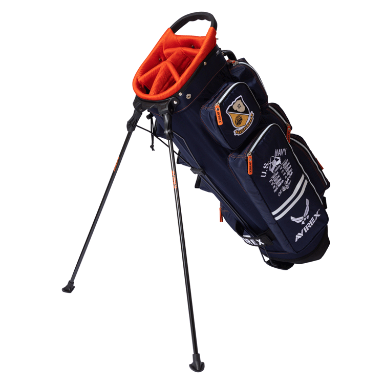 AVIREX GOLF アヴィレックスゴルフ 9型 スタンド式 キャディバッグ AVG3S-BA12【AVIREX】【8ポケット】 AVIREX GOLF 8ポケット ゴルフ用品 バッグ