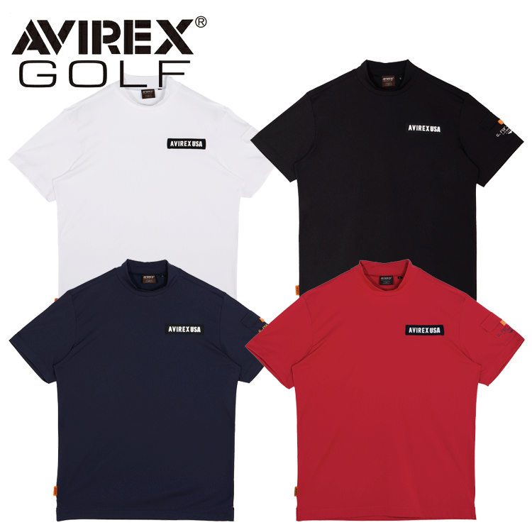 AVIREXゴルフシャツXL AVIREX GOLF アヴィレックスゴルフ メンズ S/S アイコン モック