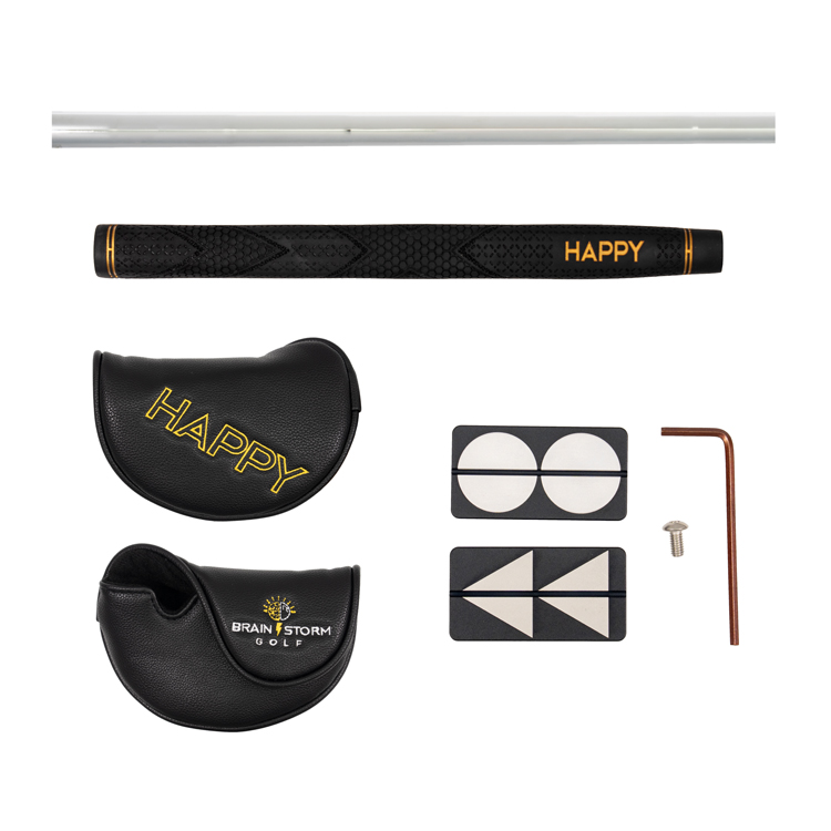 新品 HAPPY PUTTER ゴールド ピン型 34インチ ブレインストームゴルフ ハッピーパター HAPPY Patter Eye Golden