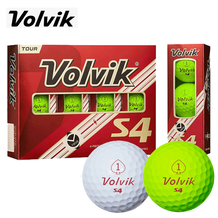 Volvik S4 1ダース（12球）【VOLVIK】【ボルビック】【S4