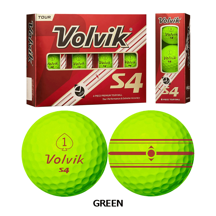 Volvik S4 1ダース（12球）【VOLVIK】【ボルビック】【S4