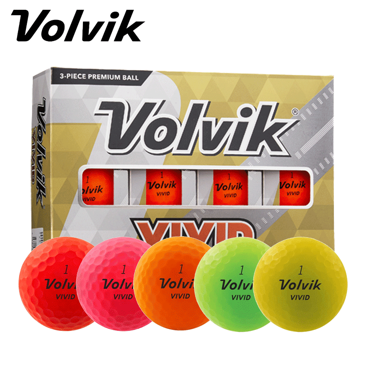 Volvik 2022年モデル VIVID 1ダース（12球）【VOLVIK】【ボルビック