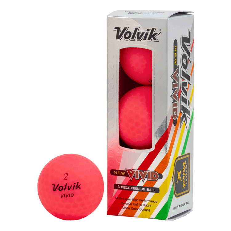 Volvik 2023年モデル NEW VIVID 1ダース（12球）【VOLVIK】【ボルビック】【ビビッド】【マット】【ゴルフボール】【2023年】