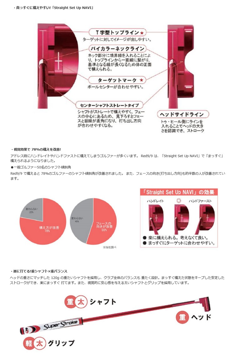 kasco（キャスコ） 日本正規品 ゴルフ RED9/9 2017-18MODEL RM-002