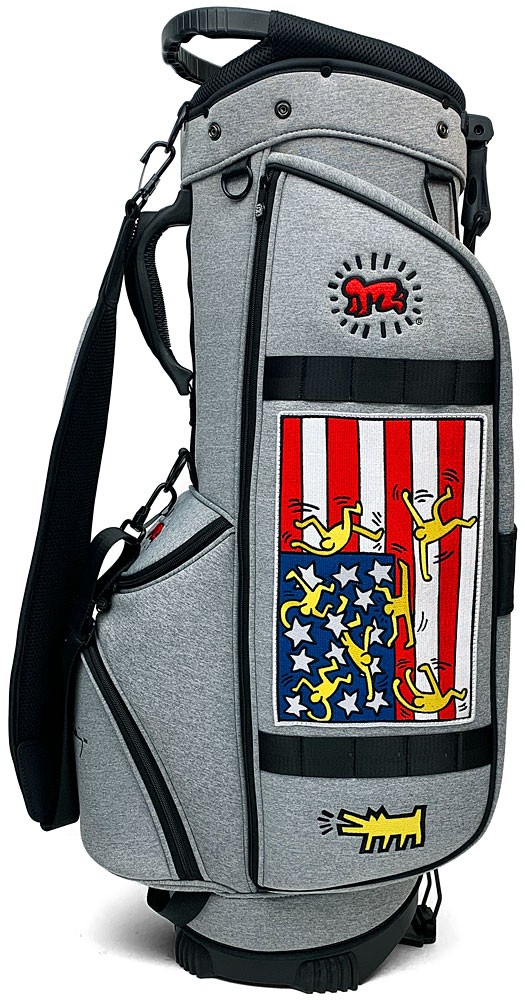 キースヘリング ゴルフ スタンド キャディバッグ American flag × Star