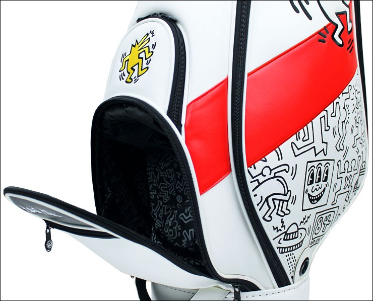 Keith Haring キャディバッグ ホワイト　パターカバーおまけ Keith Haring キャディバッグ ホワイト パターカバーおまけ