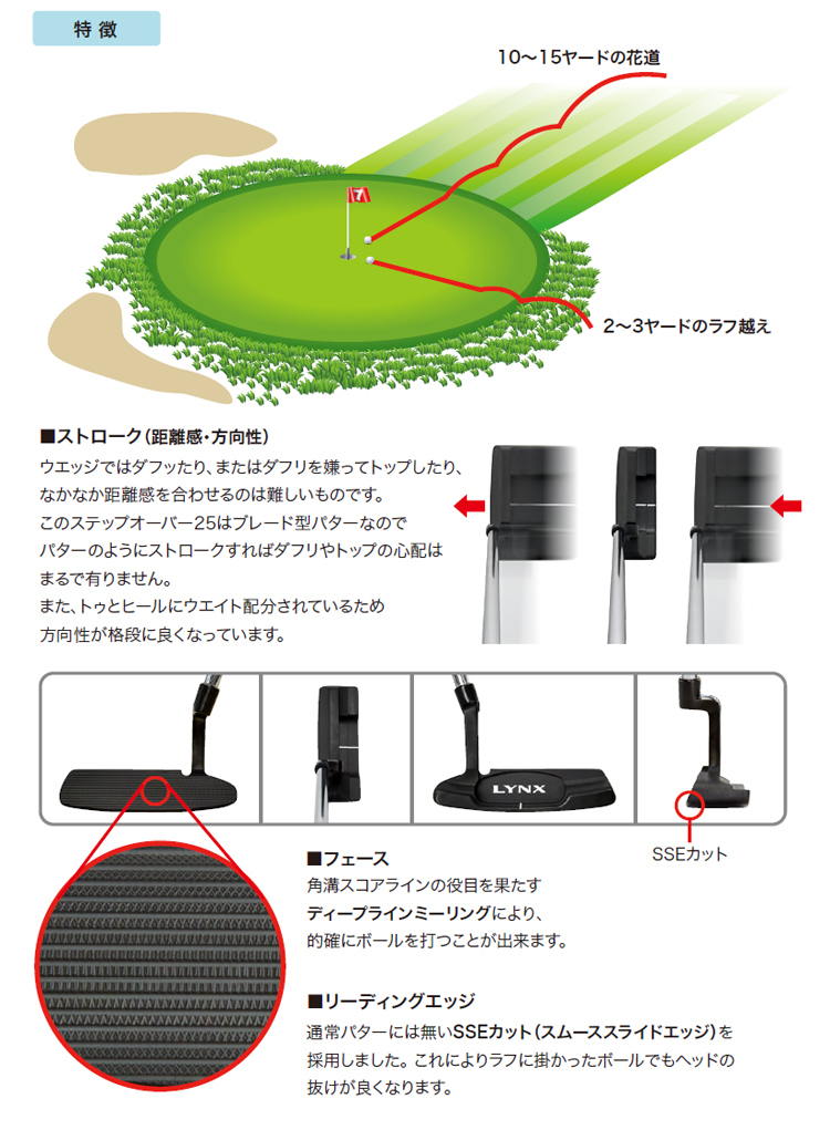 Lynx（リンクス） ステップ オーバー25 パター チッパー オリジナル