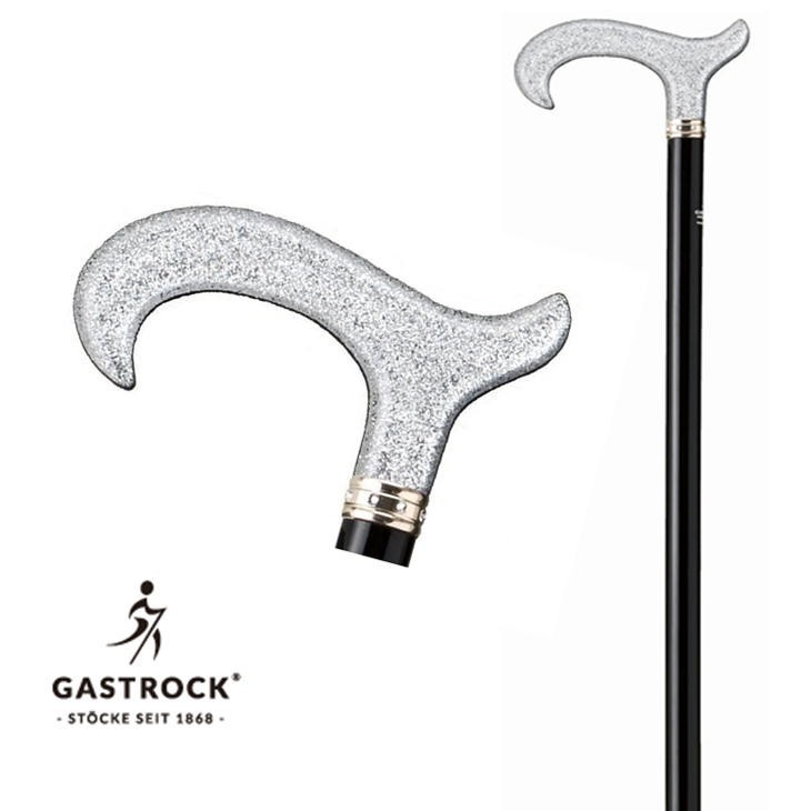 ガストロック Gastrock GA-72 GA72 シルバーラメ ステッキ 一本杖 メンズ 男性用 高級