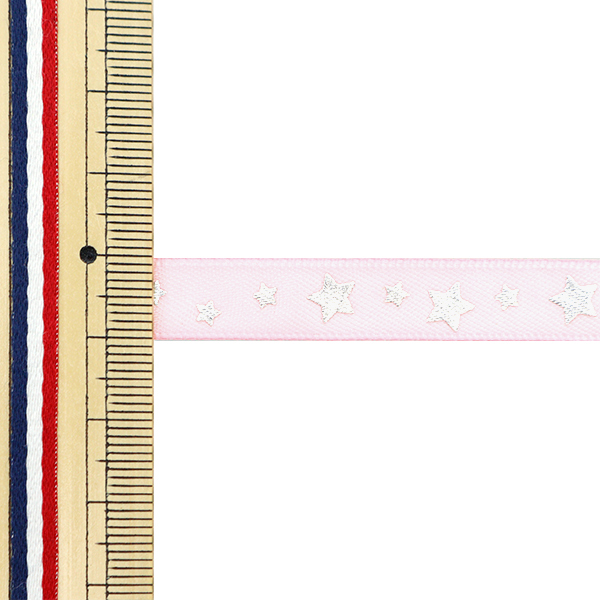 【数量5から】 リボン 『スタープリントサテン...の詳細画像1