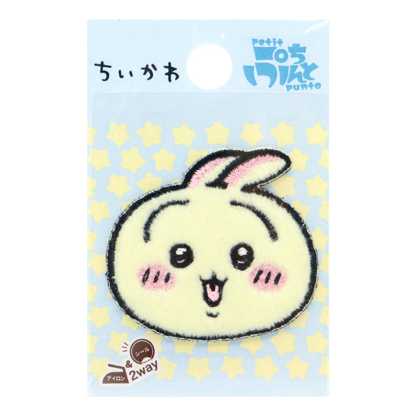 ワッペン 『ちいかわ 刺繍ボアワッペン ウサギ GW-1118-1A』 KOKKA コッカ｜yuzawaya