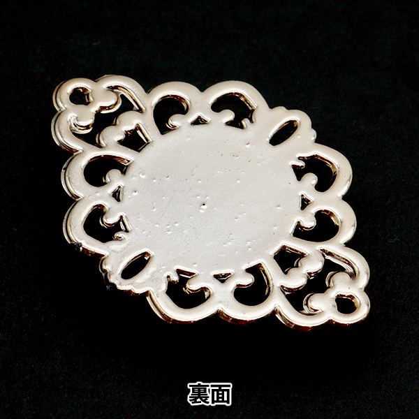 手芸パーツ 『ビジューセンターパーツ 1個入り 35mm×50mm クリスタル