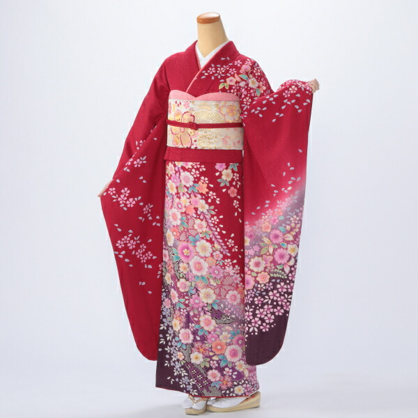 京都きもの友禅 成人式振袖フルセット（草履、かばん、ブーツ