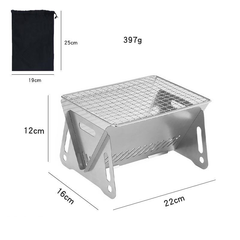 バーベキューコンロ 焚き火台 アウトドアコンロ 折りたたみ BBQコンロ １台2役 ファイアグリル ステンレス 小型 1人 2人 組み立て簡単 キャン｜yuzuchanshop｜02