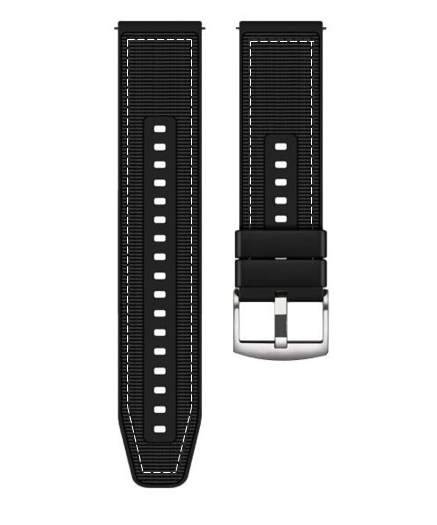 【メール便】Huawei Watch用コンポジットシリコンストラップ ナイロン編組ベルト gt4 GT4 46mm｜yuzuriha-store｜02