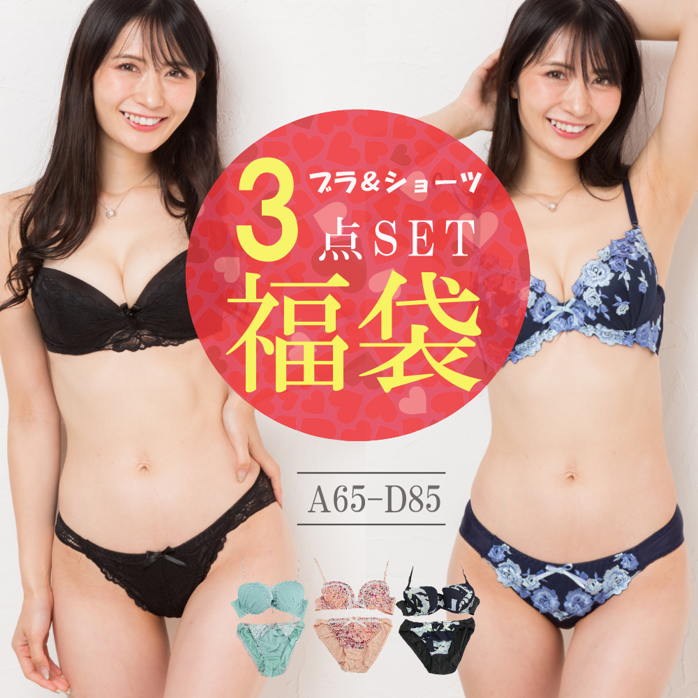ブラジャー ショーツ 3点セット レディース ブラショーツ アンダー