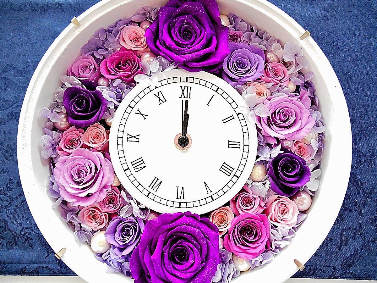 古希祝い プレゼント 母 紫 プリザーブドフラワー 花 喜寿祝い 女性 花