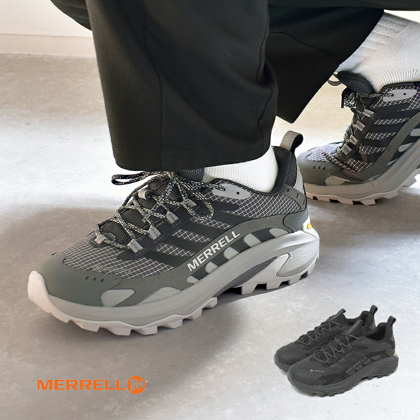 MERRELL / ローカットスニーカー/26cm/BLK/ゴアテックス/J037513 MERRELL（メレル） スニーカー メンズ モアブ スピード 2 ゴアテックス