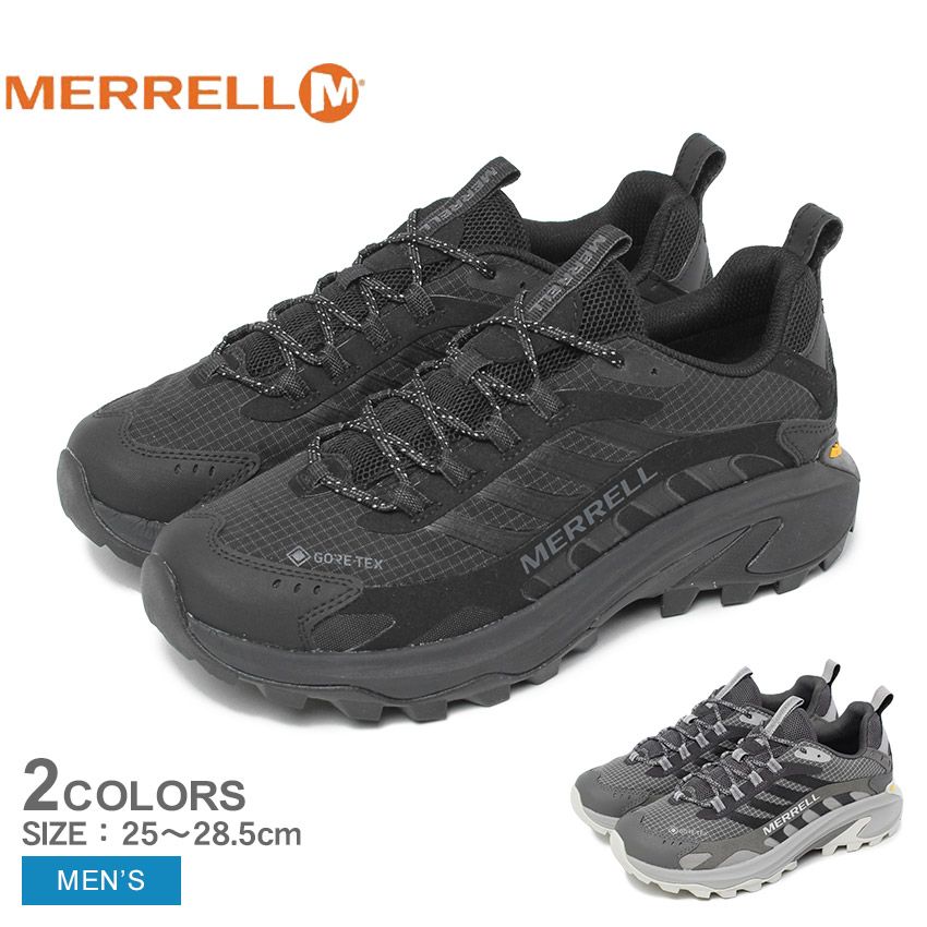 MERRELL ハイキングシューズ ゴアテックス ブラック メンズ MERRELL メレル ハイキングシューズ メンズ モアブ スピード