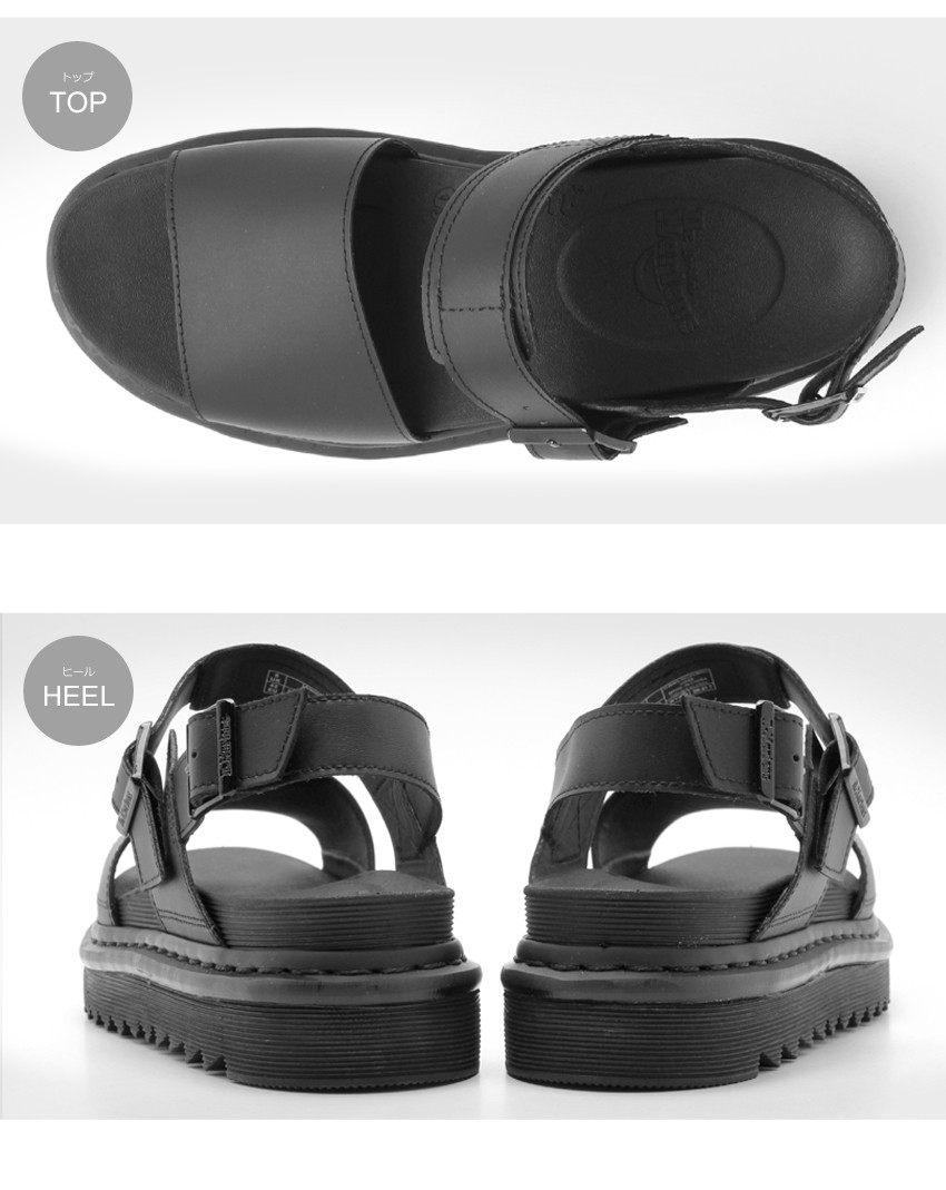 〖限定値下げ中〗ドクターマーチン　レザー　サンダル　(箱付) Dr.Martens（ドクターマーチン） サンダル ヴォス ハイドロレザー