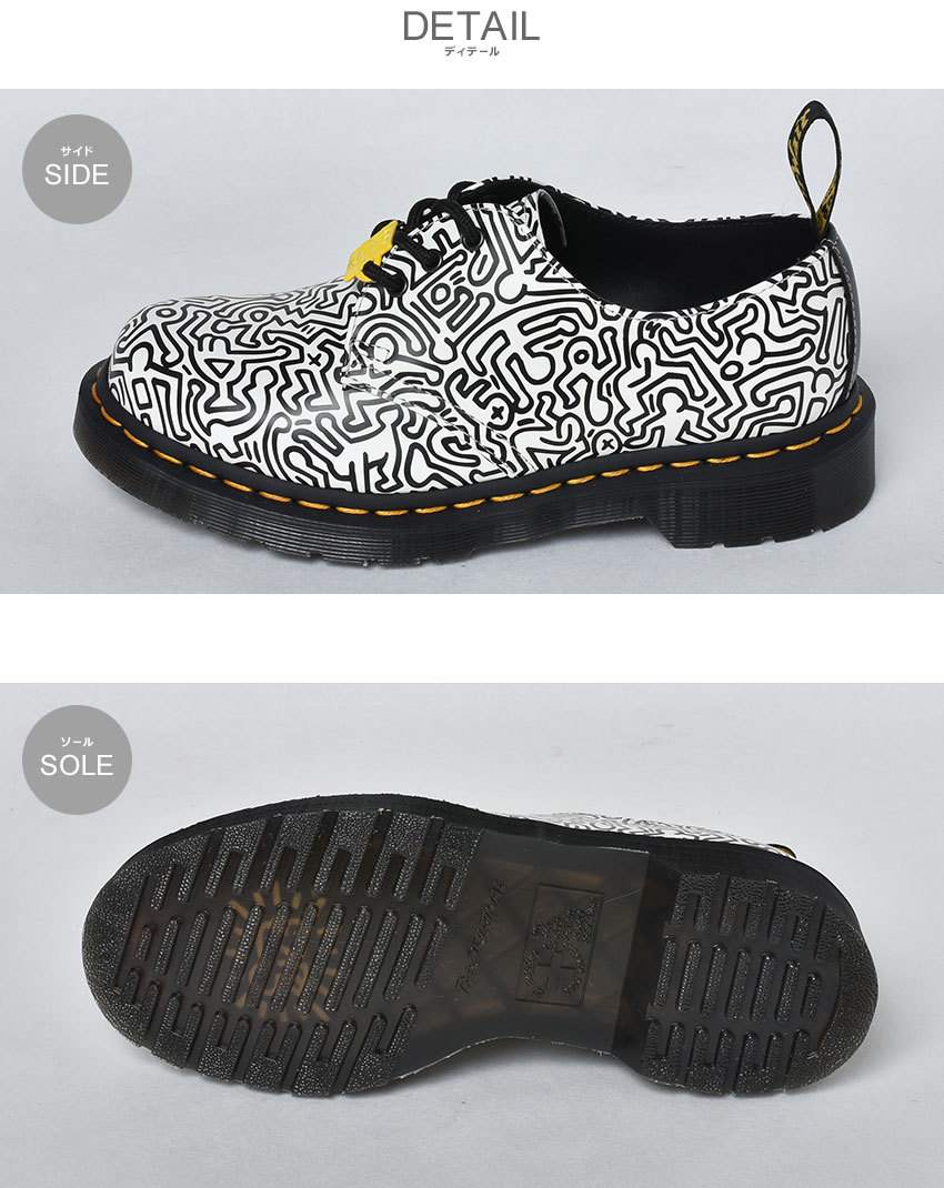 送料無料 ドクターマーチン 3ホール シューズ メンズ レディース 1461 KEITH HARING キースへリング コラボ DR．MARTENS  26833009 白 黒 : 10330351 : Z-CRAFT ヤフーショッピング店 - 通販 - Yahoo!ショッピング