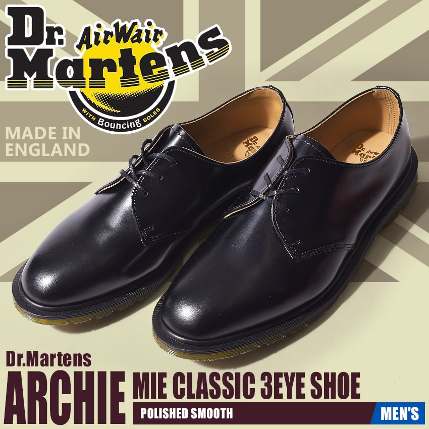 DR.MARTENS ドクターマーチン 革靴 アーチー MIE クラシック 3ホール シューズ 14348001 メンズ :10331050