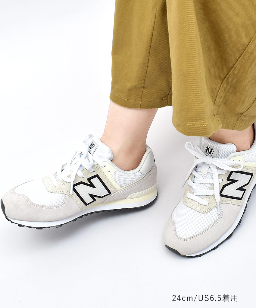 NEW BALANCE◇ローカットスニーカー 23cm WHT GC574WB1 アウトレット