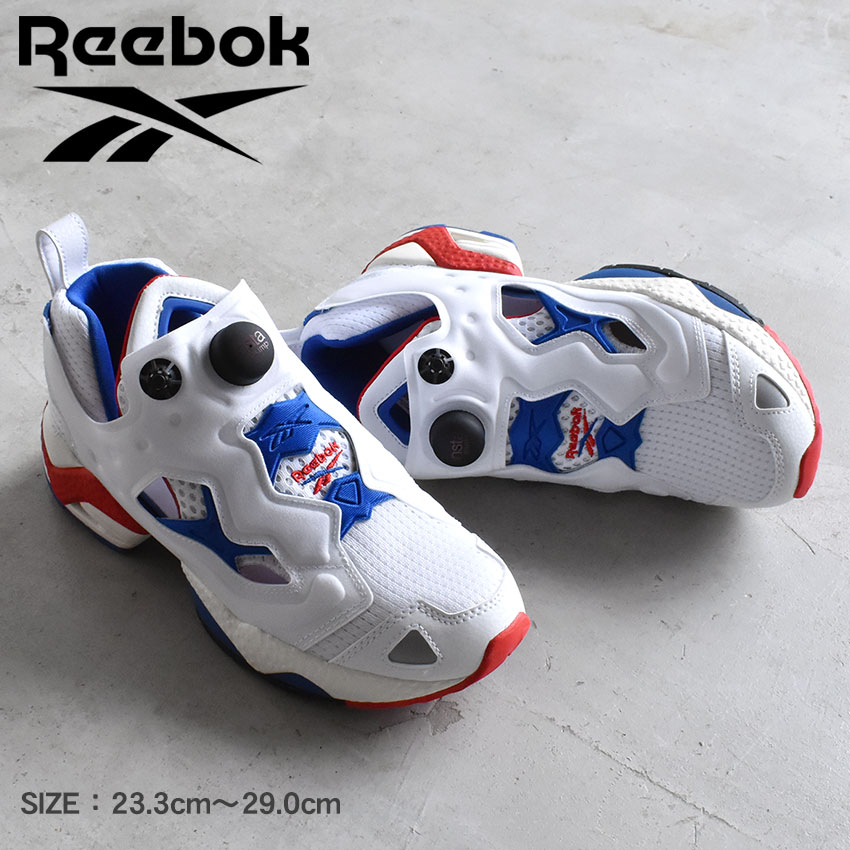 送料無料 リーボック スニーカー メンズ レディース インスタポンプフューリー 95 REEBOK GY1631 青 レッド 靴