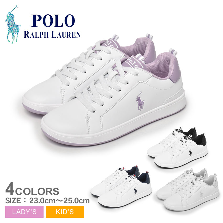 ポロ ラルフローレン スニーカー レディース キッズ ジュニア 子供 JRヘリテージコート POLO RALPH LAUREN