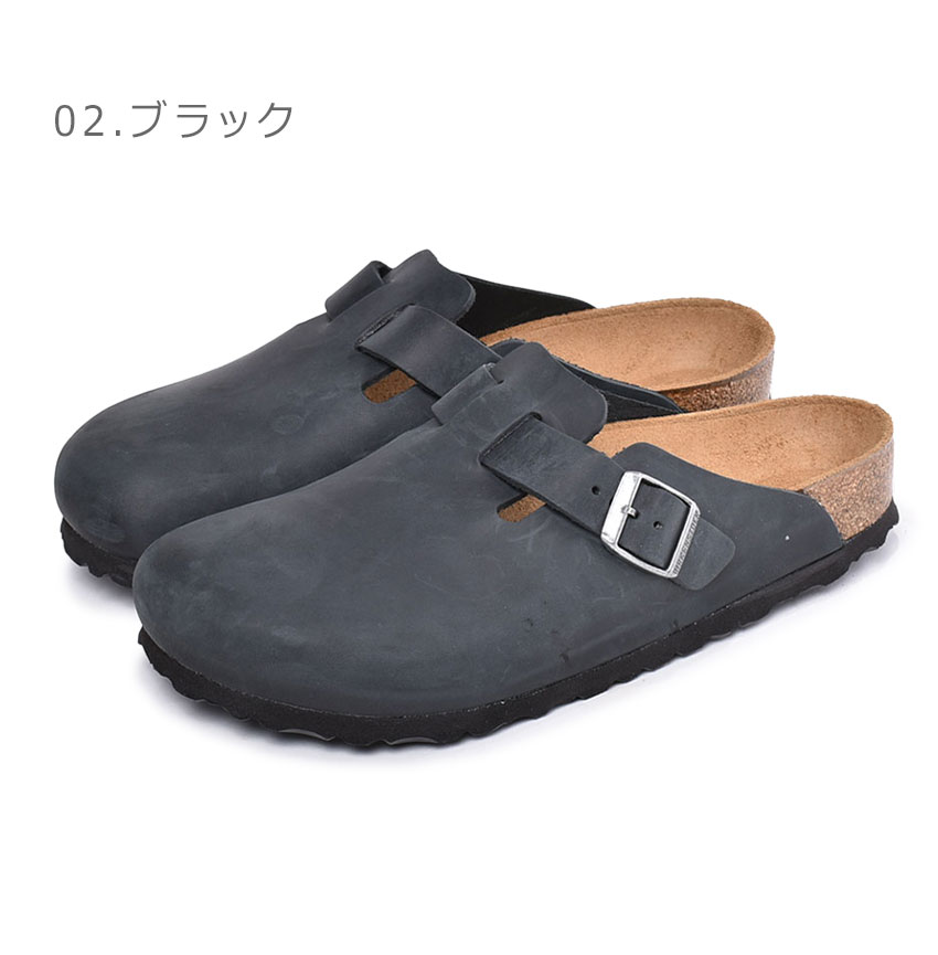 Birkenstock Boston BS ブラック 43 28cm BIRKENSTOCK Boston - Desert Soil Black