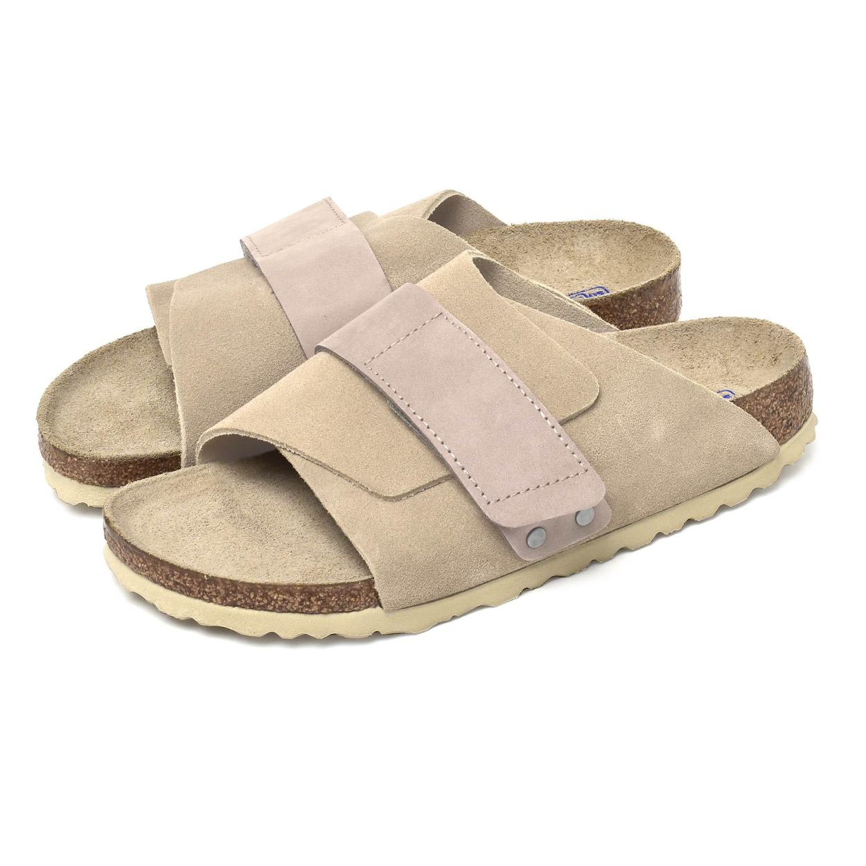 送料無料 ビルケンシュトック サンダル レディース キョウト BIRKENSTOCK 1019638 1019292 茶 グレー ビルケン 細幅 本革 レザー 父の日