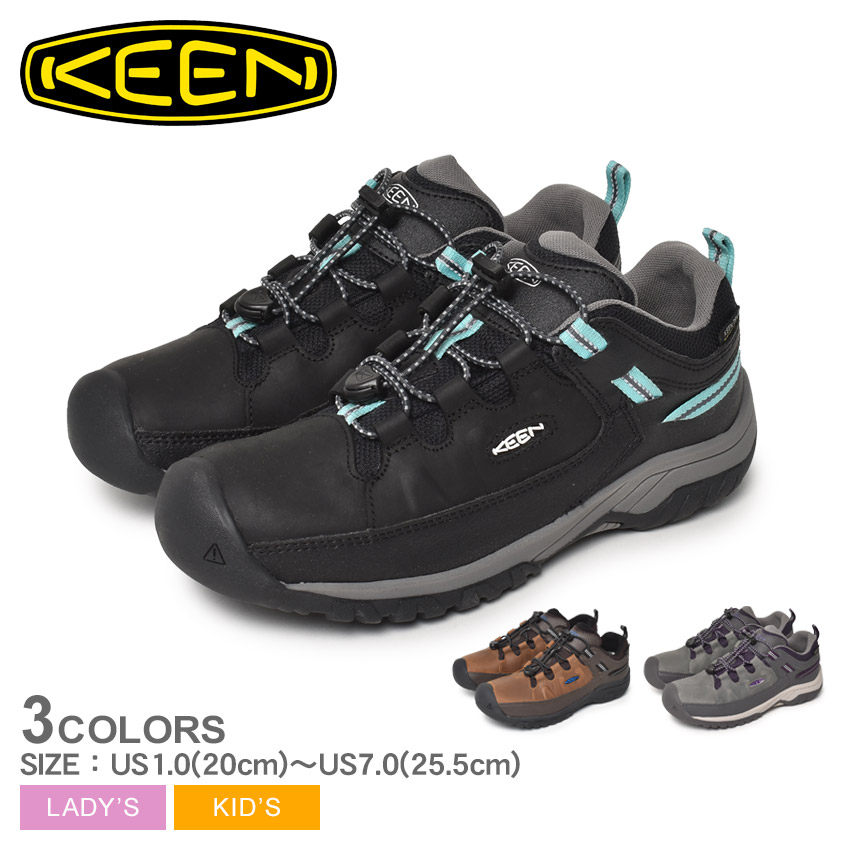 SALE キーン ハイキングシューズ レディース キッズ ジュニア 子供 ターギー ロー WP KEEN 1026294 1026984  1026295 ブラック 黒 茶 : 1100-0098 : Z-CRAFT ヤフーショッピング店 - 通販 - Yahoo!ショッピング