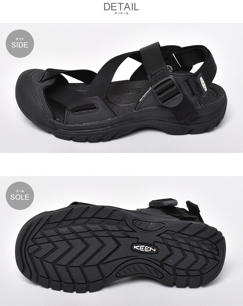 KEEN スポーツサンダル ブラック KEEN（キーン） サンダル メンズ KEEN 1022418 ブラック 黒 シューズ