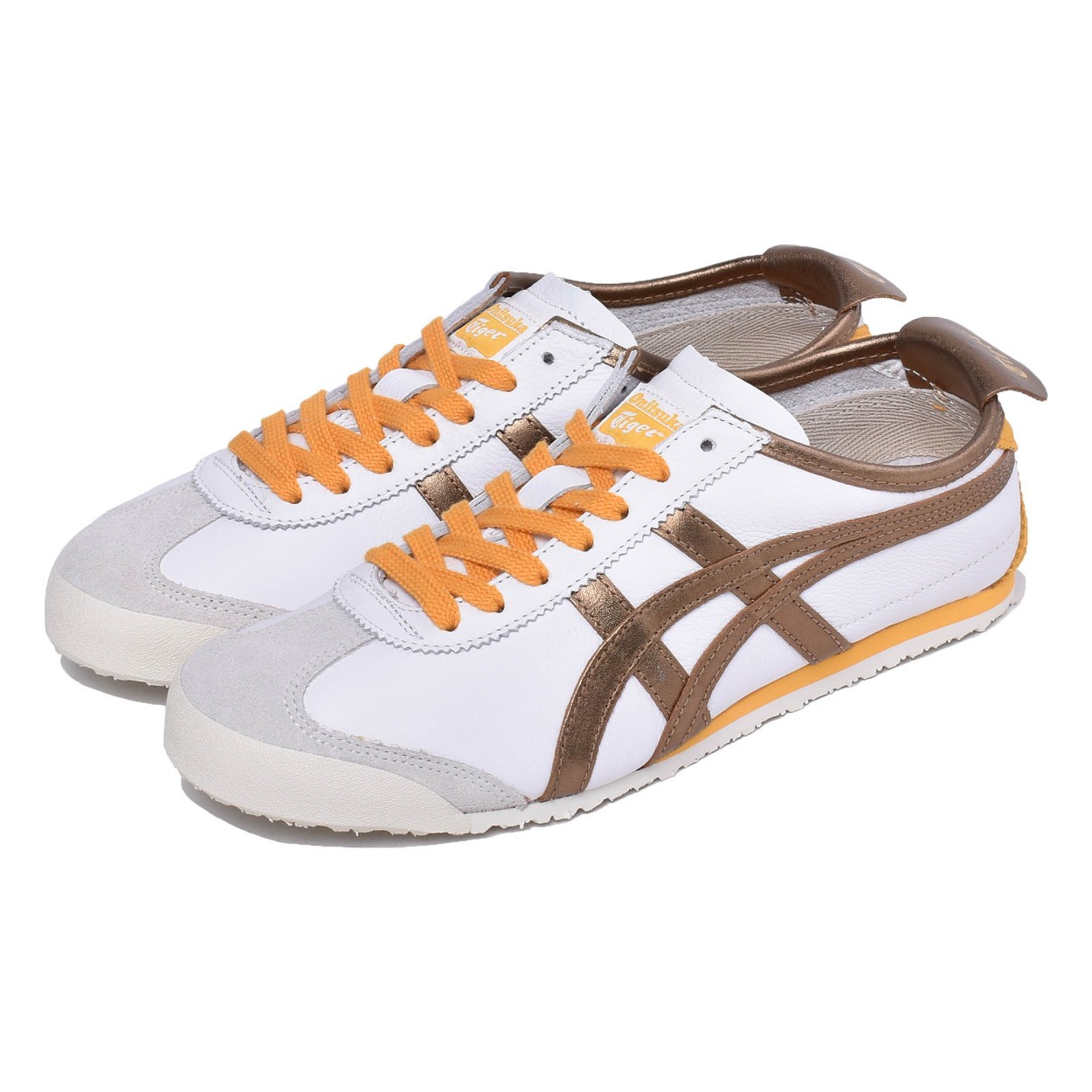 送料無料 オニツカタイガー スニーカー メンズ レディース メキシコ 66 ONITSUKA TIGER 1183A788 ホワイト 白 ブロンズ シルバー ゴールド｜z-craft｜02