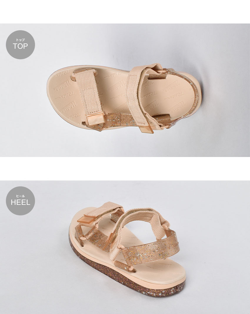 melissa(メリッサ)・Papete + Bo.Bo フラットソールサンダル Melissa（ファッション） メリッサ サンダル キッズ ジュニア