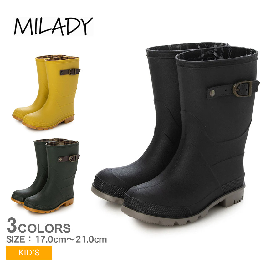 milady（ミレディ） レインブーツ キッズ ジュニア 子供 MILADY ML906