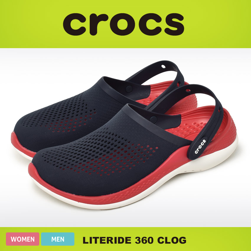 送料無料 クロックス クロッグ メンズ レディース ライトライド 360 クロッグ CROCS 206708 クロッグサンダル ブランド 靴 紺 父の日｜z-craft｜04