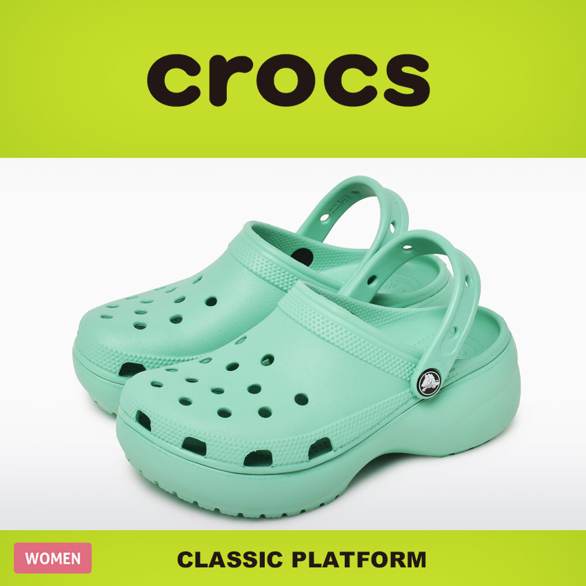 クロックス サンダル レディース クラシック プラットフォーム クロッグ CROCS 206750 ...