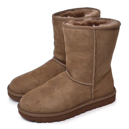 新作登場新品☆UGG　ムートンショートブーツクラッシックミニ 24cmピンクラメ入　新品☆ ブーツ