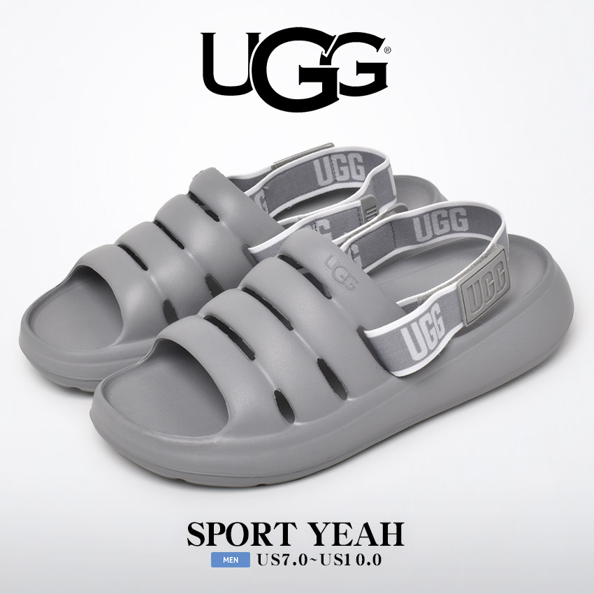 送料無料 アグ サンダル メンズ SPORT YEAH UGG 1132150 黒 白 グレー 青 シャワーサンダル 2WAY バンド 靴