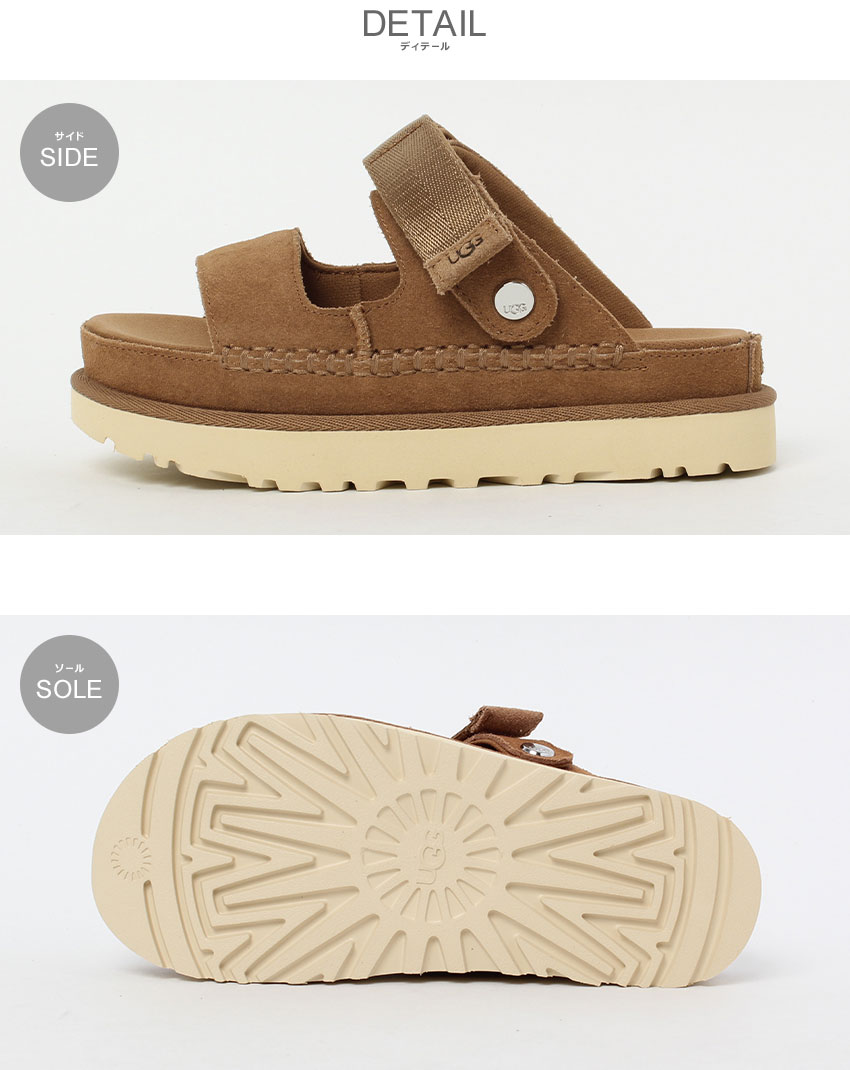 UGG ベージュ スポーツサンダル UGG Australia 「UGG」 ヒールサンダル 24.0cm ベージュ