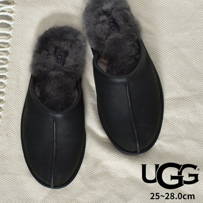 アグ スリッパ メンズ UGG 1108192 黒 シューズ スリッポン ルーム