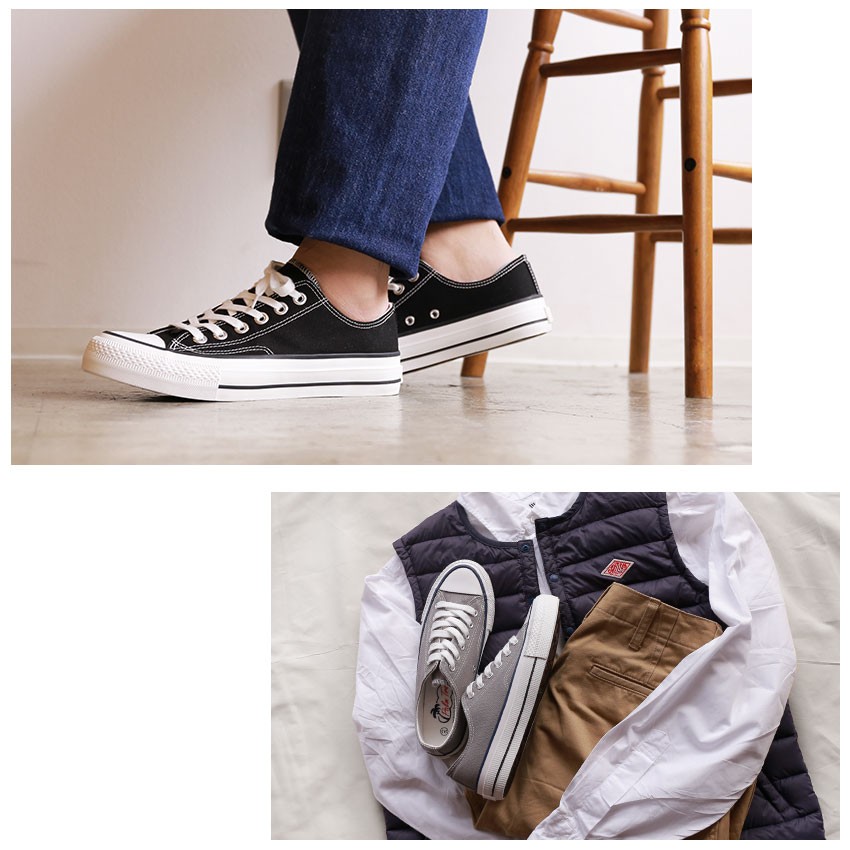 スニーカー メンズ レディース キャンバス ローカット おしゃれ 30代