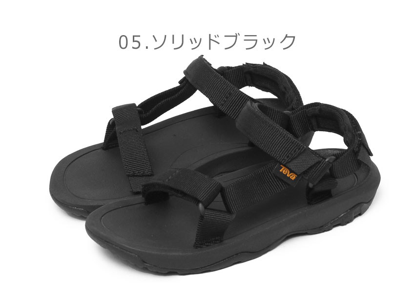 【けんぴ】TEVAの黒いサンダルと子どもの玩具 ベルトサンダル キッズ ジュニア 子供 KenKenPa KP-035 KP-036
