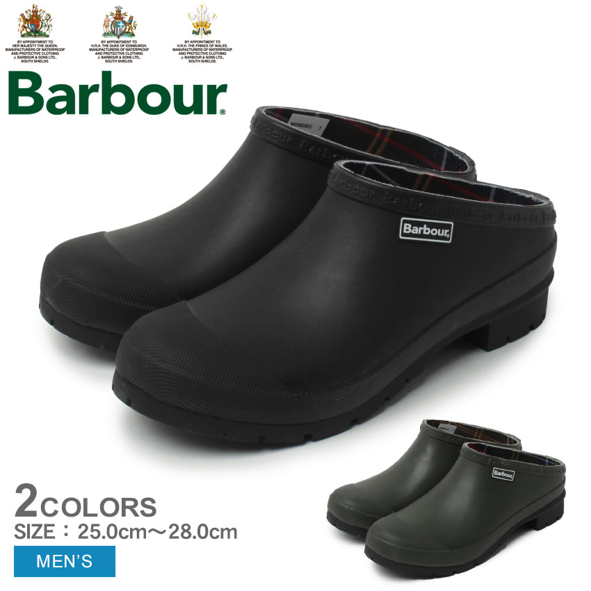 未使用　Barbour キルティング　レインブーツ ブラック サイズ4 Barbour（バブアー） レインシューズ メンズ クイン BARBOUR MHF0001