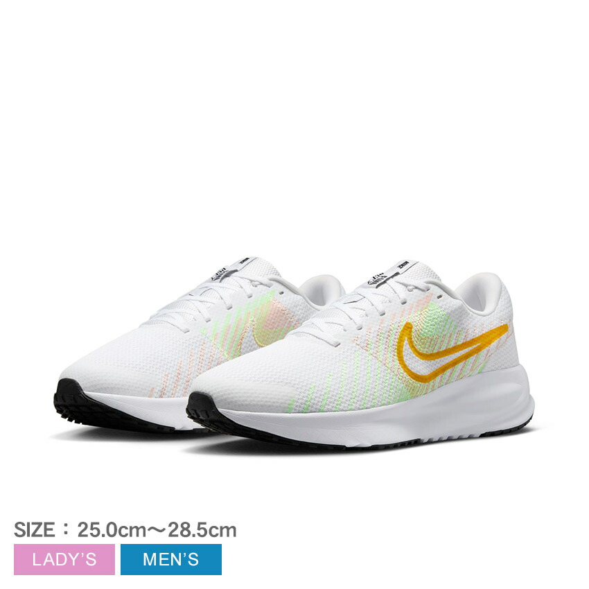 Nike ランニングシューズ ホワイト/パープル 新品】Nike ランニングシューズ ホワイト×パープル 26.5cm