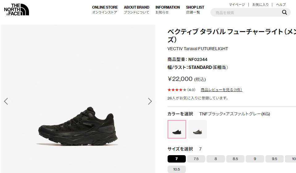 THE NORTH FACE ザ・ノース・フェイス スニーカー メンズ