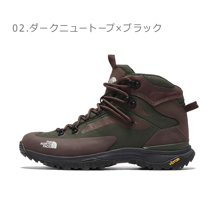 ザ ノース フェイス トレッキングシューズ メンズ クレストン ハイク ミッド ウォータープルーフ THE NORTH FACE NF52321 黒 靴