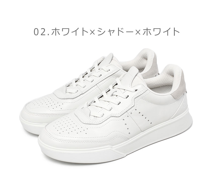 ecco（エコー） スニーカー メンズ STREET COURT ECCO 539814 ブラック